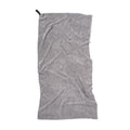 Asciugamano active dry VINGA in RPET GRS grigio - personalizzabile con logo