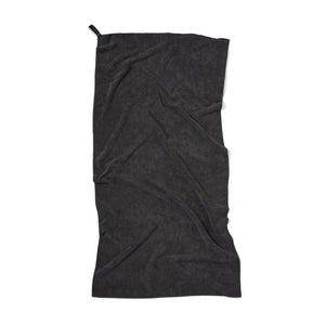 Asciugamano active dry VINGA in RPET GRS nero - personalizzabile con logo