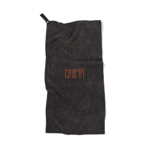 Asciugamano active dry VINGA in RPET GRS nero - personalizzabile con logo