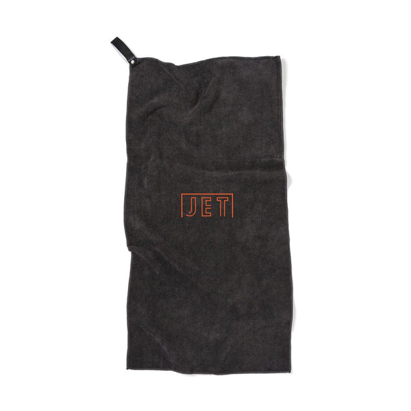 Asciugamano active dry VINGA in RPET GRS nero - personalizzabile con logo