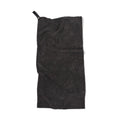 Asciugamano active dry VINGA in RPET GRS nero - personalizzabile con logo