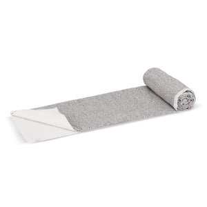 Asciugamano ad asciugatura rapida R-PET 100x180cm sublimazione Bianco / grigio - personalizzabile con logo