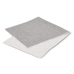 Asciugamano ad asciugatura rapida R-PET 30x80cm Bianco / grigio - personalizzabile con logo