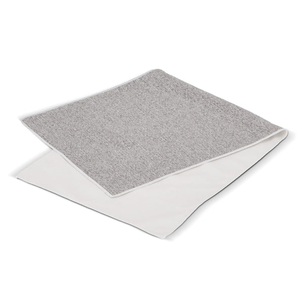 Asciugamano ad asciugatura rapida R-PET 30x80cm Bianco / grigio - personalizzabile con logo