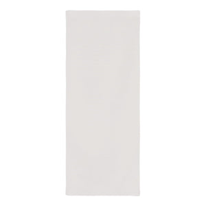 Asciugamano ad asciugatura rapida R-PET 30x80cm Bianco / grigio - personalizzabile con logo
