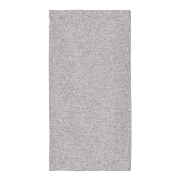 Asciugamano ad asciugatura rapida R-PET 50x100cm Bianco / grigio - personalizzabile con logo
