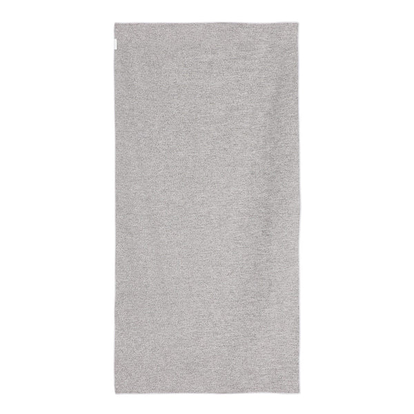 Asciugamano ad asciugatura rapida R-PET 70x140cm Bianco / grigio - personalizzabile con logo