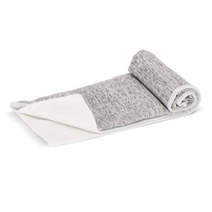 Asciugamano da golf ad asciugatura rapida con gancio R-PET 30x30cm sublimazione Bianco / grigio - personalizzabile con logo