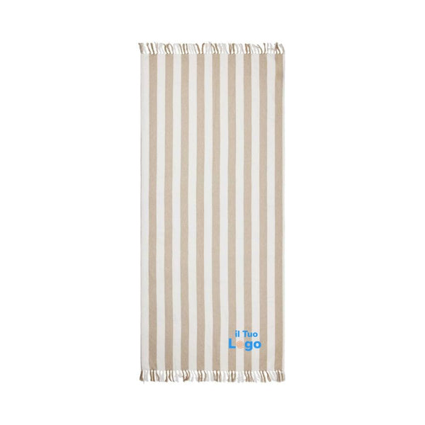 Asciugamano da hamam VINGA Ornos GRS beige - personalizzabile con logo