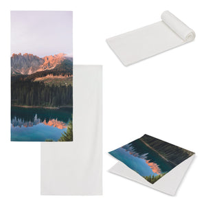 Asciugamano double-face con stampa full 50x100 cm Bianco - personalizzabile con logo