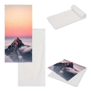 Asciugamano double-face con stampa full 70x140 cm Bianco - personalizzabile con logo