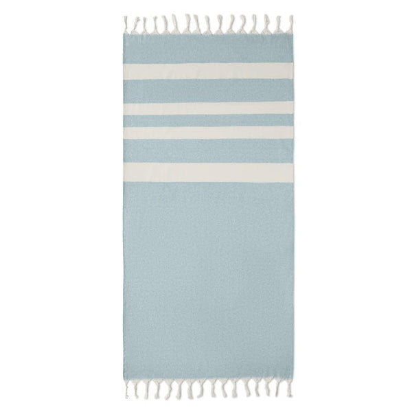 Asciugamano Hamman 140 gr/m blu - personalizzabile con logo