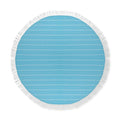 Asciugamano in cotone azzurro - personalizzabile con logo