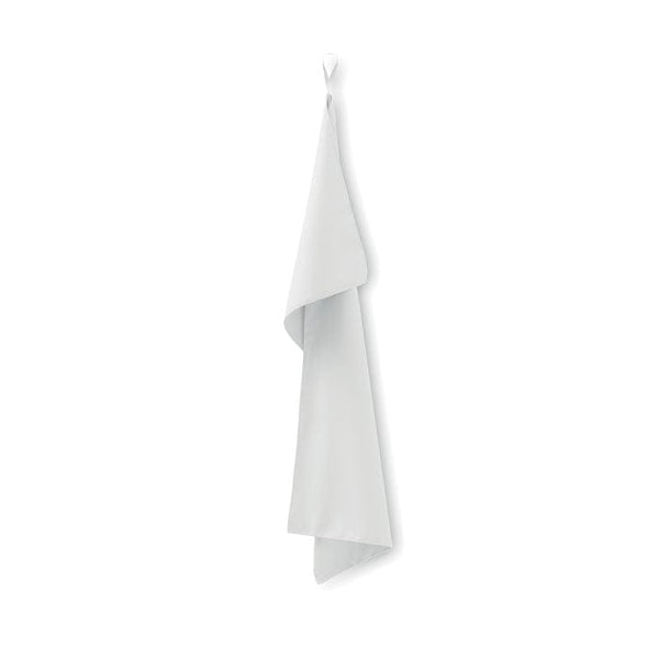 Asciugamano in microfibra 50 x 100 Bianco - personalizzabile con logo