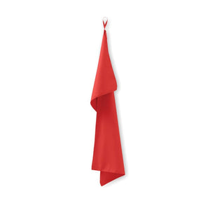 Asciugamano in microfibra 50 x 100 Rosso - personalizzabile con logo