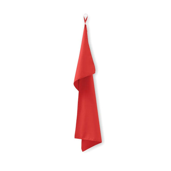 Asciugamano in microfibra 50 x 100 Rosso - personalizzabile con logo