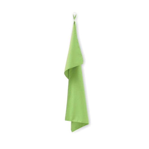 Asciugamano in microfibra 50 x 100 Verde calce - personalizzabile con logo