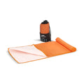 Asciugamano R-PET Quick Dry 40×80 cm con custodia, sublimazione. Arancione - personalizzabile con logo