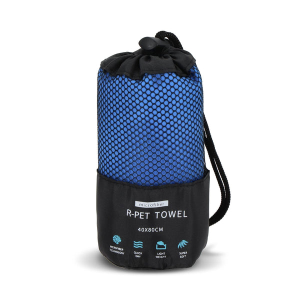 Asciugamano R-PET Quick Dry 40×80 cm con custodia, sublimazione. - personalizzabile con logo