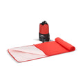 Asciugamano R-PET Quick Dry 40×80 cm con custodia, sublimazione. Rosso - personalizzabile con logo