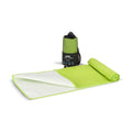 Asciugamano R-PET Quick Dry 40×80 cm con custodia, sublimazione. verde - personalizzabile con logo
