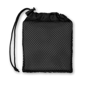 Asciugamano sport in pouch Nero - personalizzabile con logo