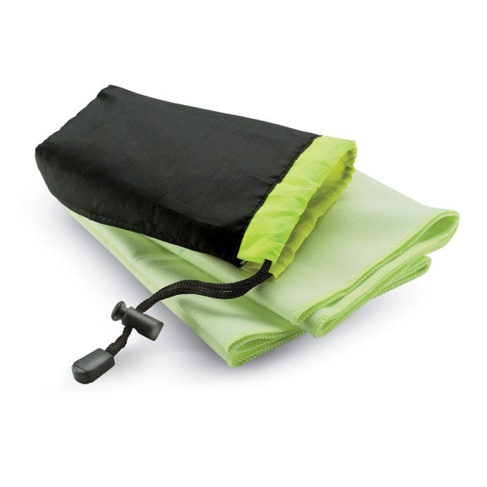 Asciugamano verde - personalizzabile con logo