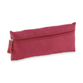 Astuccio con cerniera poliestere 300D RPET bordeaux - personalizzabile con logo