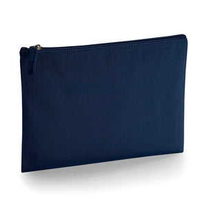 Astuccio Deluxe in Cotone Organico blu / Media - personalizzabile con logo