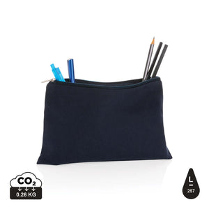 Astuccio in rcanvas 285 gm2 non tinto Impact Aware™ blu navy - personalizzabile con logo