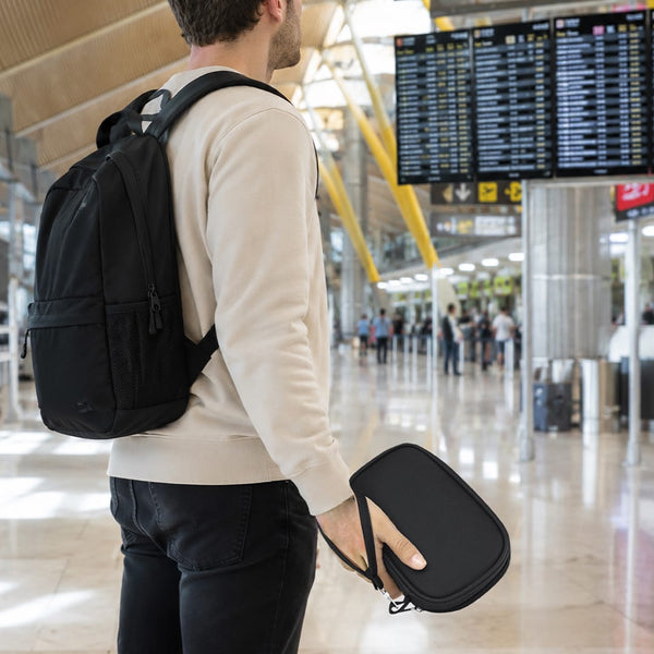 Astuccio Organizzatore da Viaggio Mirvan nero - personalizzabile con logo