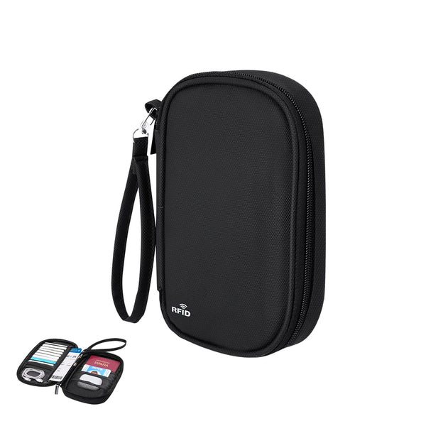 Astuccio Organizzatore da Viaggio Mirvan nero - personalizzabile con logo