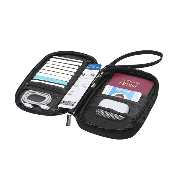 Astuccio Organizzatore da Viaggio Mirvan nero - personalizzabile con logo