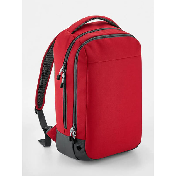 Athleisure Sports Backpack rosso - personalizzabile con logo