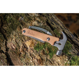 Attrezzo a martello in legno marrone - personalizzabile con logo