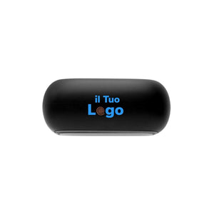 Auricolari ANC touchscreen Airtune in rPlastica RCS nero - personalizzabile con logo