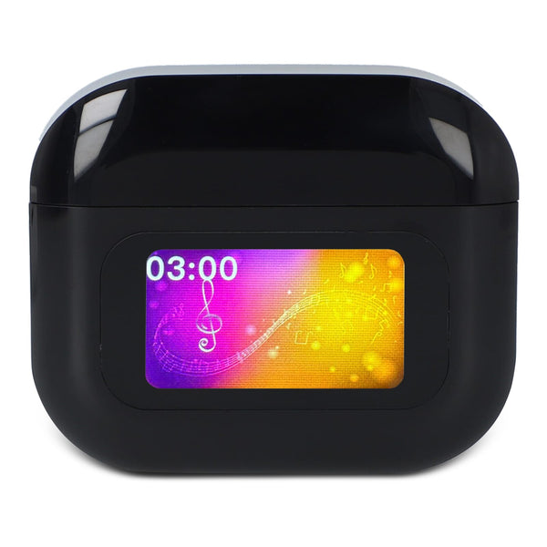 Auricolari ANC wireless con controllo LCD touchscreen - personalizzabile con logo