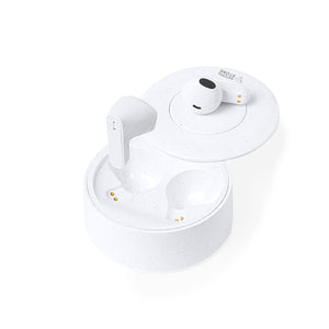 Auricolari Bekery bianco - personalizzabile con logo