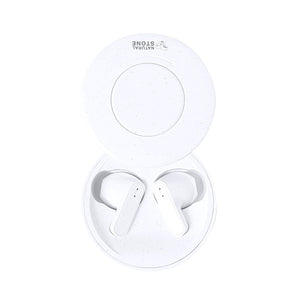 Auricolari Bekery bianco - personalizzabile con logo