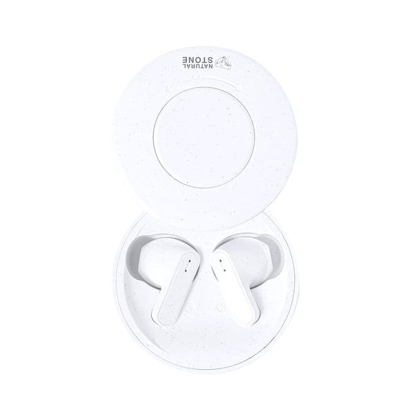 Auricolari Bekery bianco - personalizzabile con logo