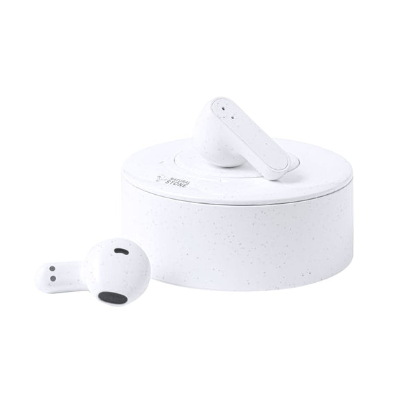 Auricolari Bekery bianco - personalizzabile con logo