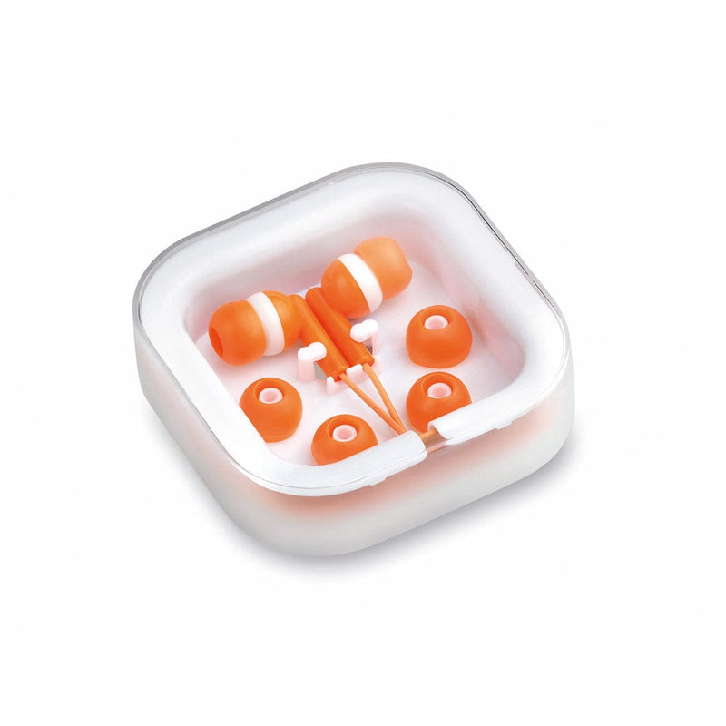 Auricolari Cort arancione - personalizzabile con logo