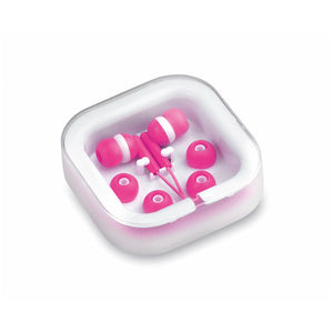 Auricolari Cort fucsia - personalizzabile con logo