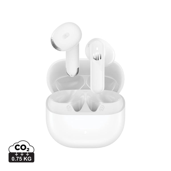 Auricolari ENC Urban Vitamin Santa Clara in rABS bianco - personalizzabile con logo