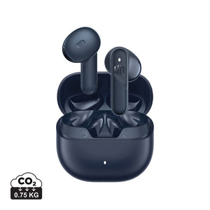 Auricolari ENC Urban Vitamin Santa Clara in rABS blu - personalizzabile con logo