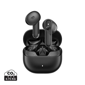Auricolari ENC Urban Vitamin Santa Clara in rABS nero - personalizzabile con logo