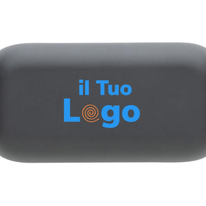 Auricolari in rplastica RCS Urban Vitamin Pacifica grigio - personalizzabile con logo