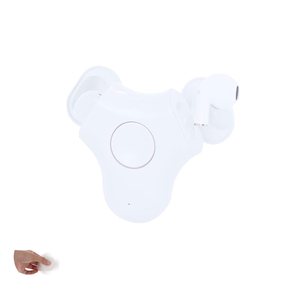 Auricolari Levin bianco - personalizzabile con logo