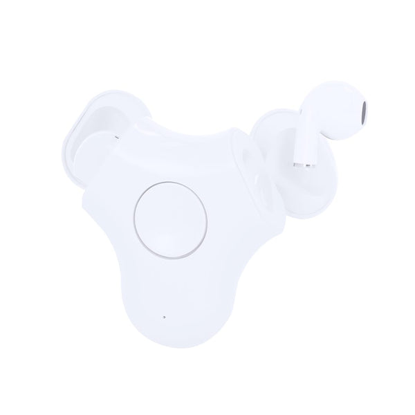 Auricolari Levin bianco - personalizzabile con logo