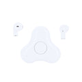 Auricolari Levin bianco - personalizzabile con logo